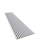 Акустичен стенен 3D панел Ivory| дърво| 270*60см| кремаво-бял