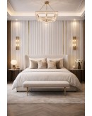 Декоративни стенни PS панели M04-001 |290*15см|бяло-златно