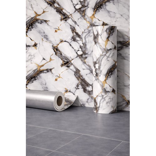 Мраморен 3D самозалепващ ролков тапет 9055D2, 3м*1.2м