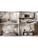 Мраморен 3D самозалепващ ролков тапет 9055D2, 3м*1.2м