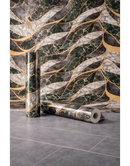 Мраморен 3D самозалепващ ролков панел 90671D1, 3м*1.2м