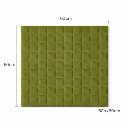 Пано за стена 3D XY-107|60 х 60см *7мм|Велур|самозалепване|маслиново-зелен